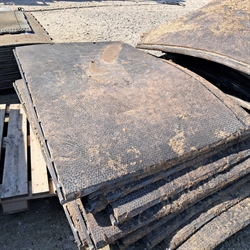 32 stk. brugte gummimåtter 50 mm. 185x116 cm. G77